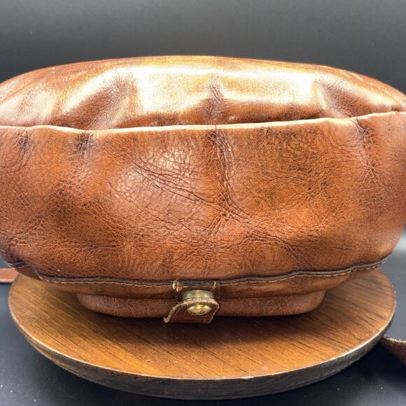 Patricia Nash Barcelona Tooled Leather Saddle Bag Crossbody Florence - Picture 7 of 12